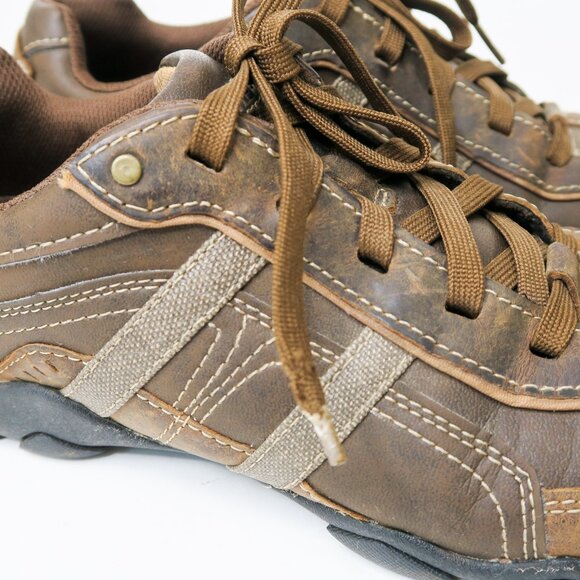 Sketchers Memory Foam Brown Oxford Shoes